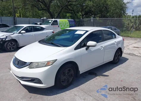 2014 Honda Civic Lx from USA, damaged, VIN 19XFB2F50EE036854